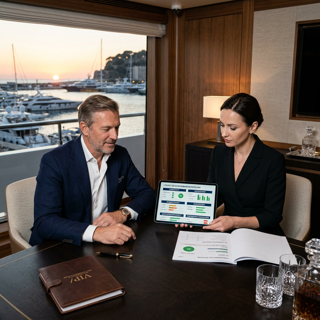 Private superyacht management and luxury lifestyle coordination