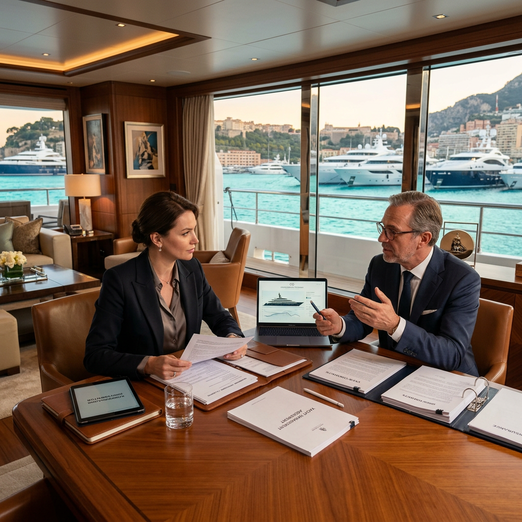 Confidential yacht legal documentation for European UHNW owners