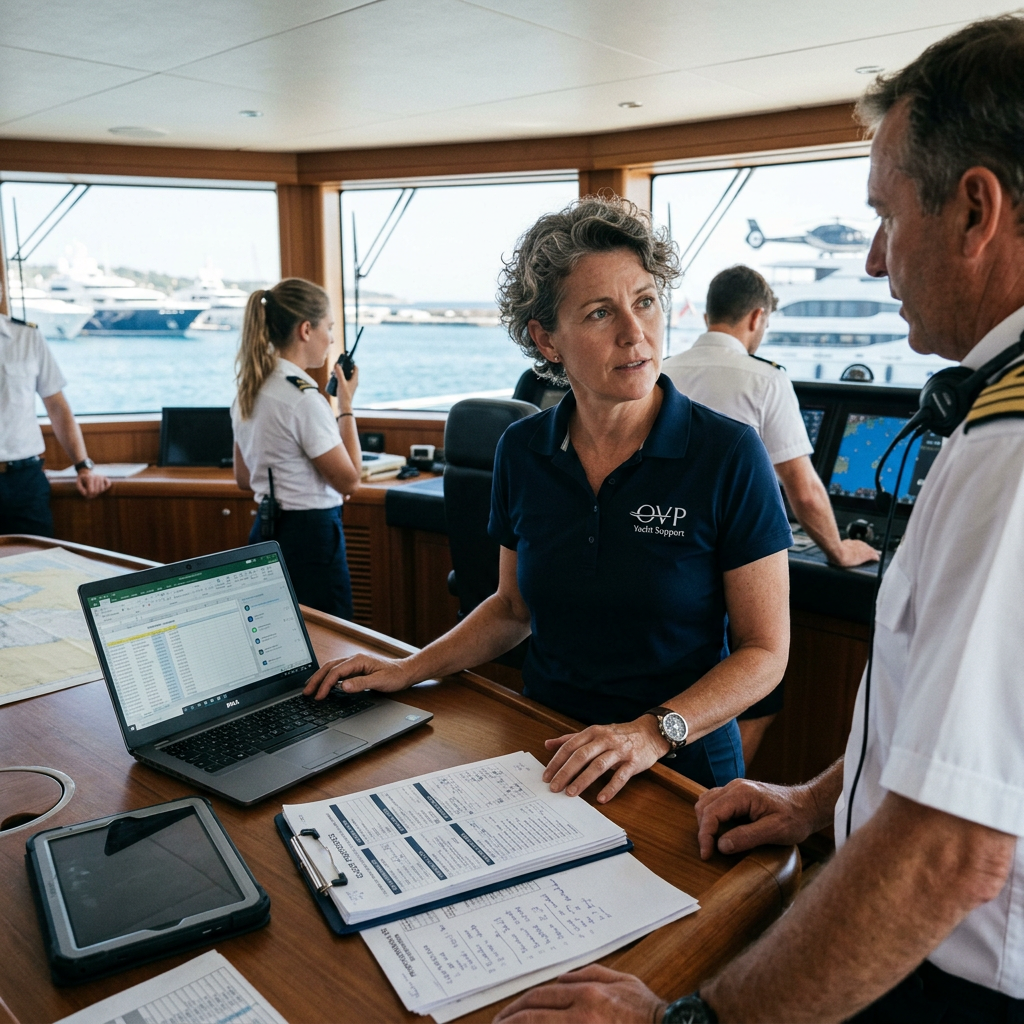 Luxury yacht operational coordination for European owners